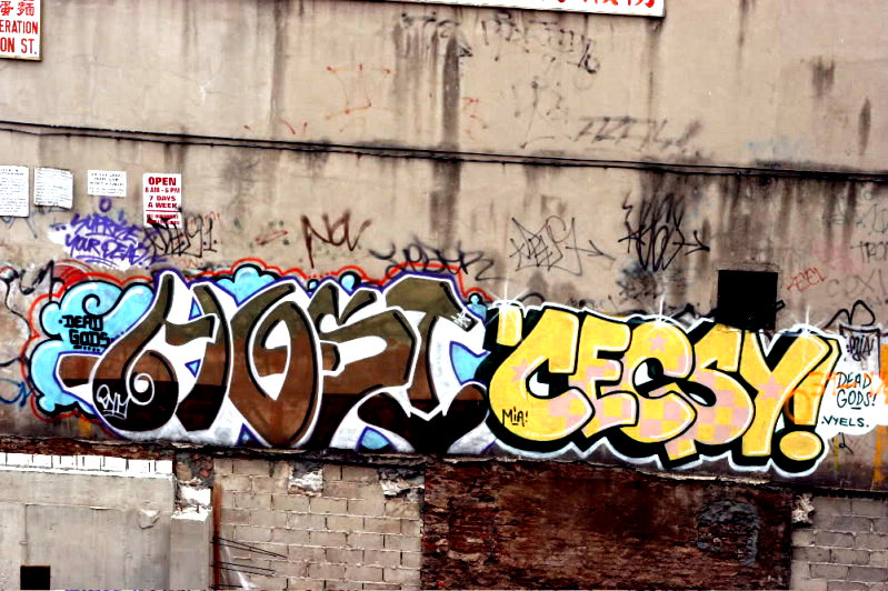 GRAFFITI:  HOST · CECSY · NOV · FRITZ · VIN · FRAY