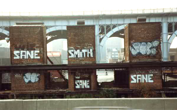 GRAFFITI:  SANE · SMITH · JA