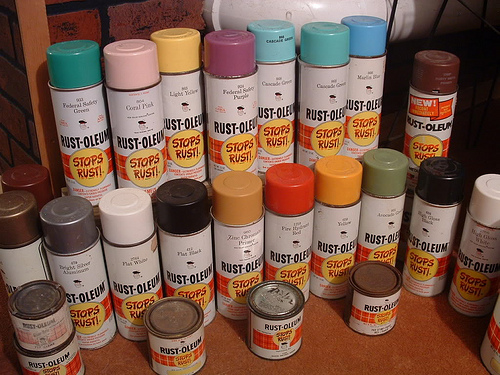 Photo:  Rust-oleum Spray Paint