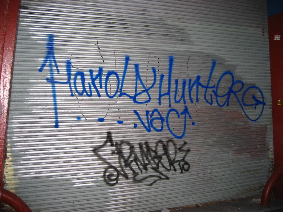 GRAFFITI:  HAROLD HUNTER VAC