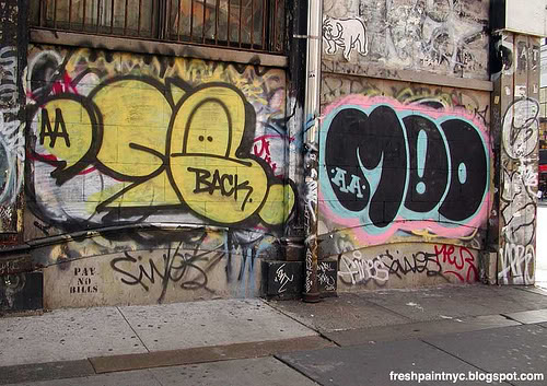GRAFFITI:  DR AA · MOODY AA · FADE · SAG · AERO · FIVES