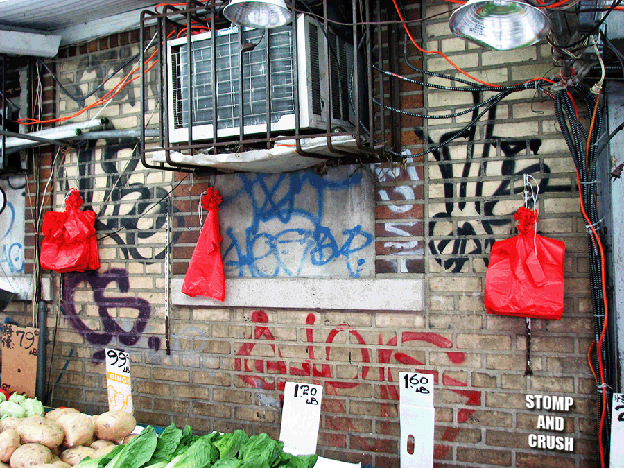 STREET GRAFFITI:  COBE · CS · TEZ · CHEG BVP · RIBS GAK · MUST