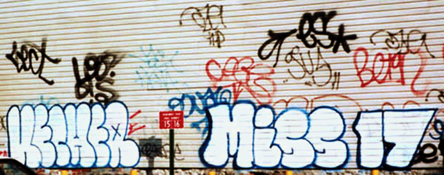 STREET GRAFFITI:  LEO DIS · ZECT · KECHER · MISS 17 · ES · BEIN