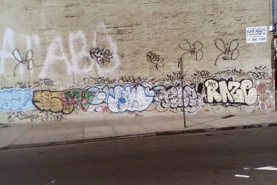 STREET GRAFFITI:  NIRO · RAZE GF ACC · SEZE · PINZ · 2ESAE · SKUFER