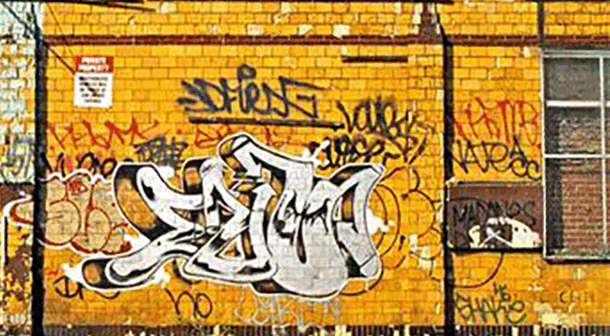 STREET GRAFFITI: LOUIE167 · PHAME · NATE ACC · CURSE