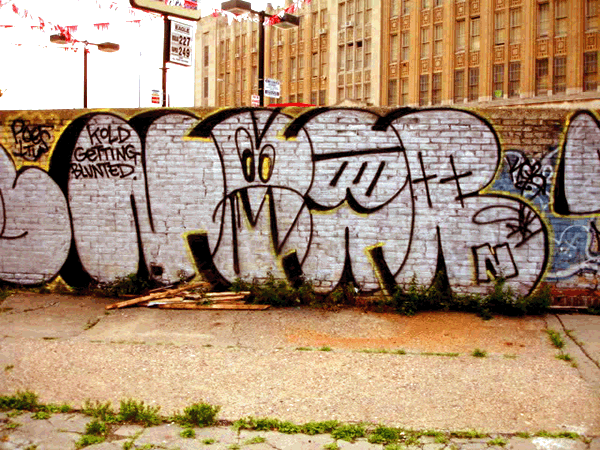 STREET GRAFFITI:  NEAR KGB