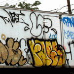 GRAFFITI: LEFT · PANAS · JA · SANE