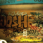 GRAFFITI: JOSH · TS · EVER · SR · TRAKE · DEAL · CASH RFC · ENDS · FOCUS