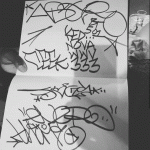 BLACK BOOK GRAFFITI: ASTRO 501 KED NOVA WWV· CEEK 333 · FOGS · EVER · THEME