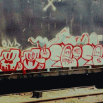 TRAIN GRAFFITI: MOODY AA TFK CYN · DR AA